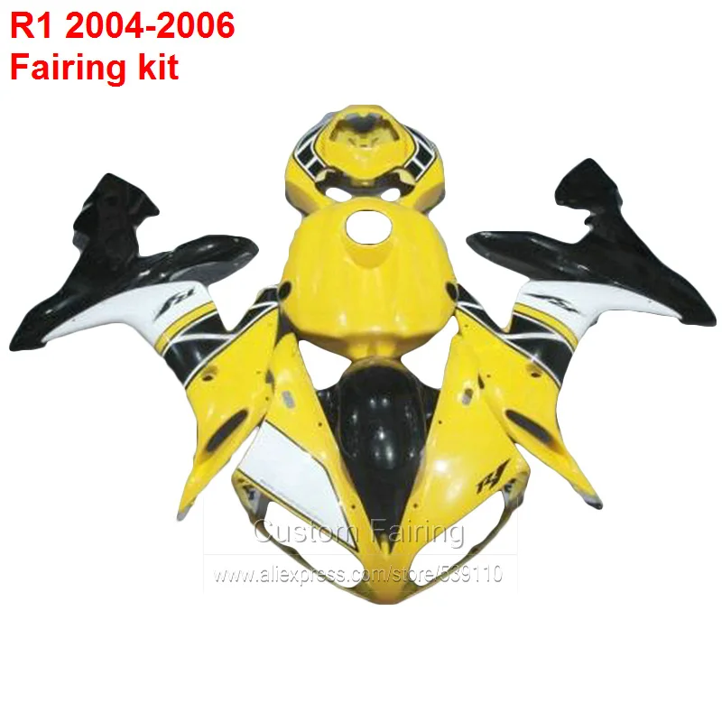 High quality Fairings For YAMAHA YZF R1 04 ( Yellow + White ) 05 2005 body Injection mold Fairings XL40
High quality Fairings For YAMAHA YZF R1 04 ( Yellow + White ) 05 2005 body Injection mold Fairings XL40