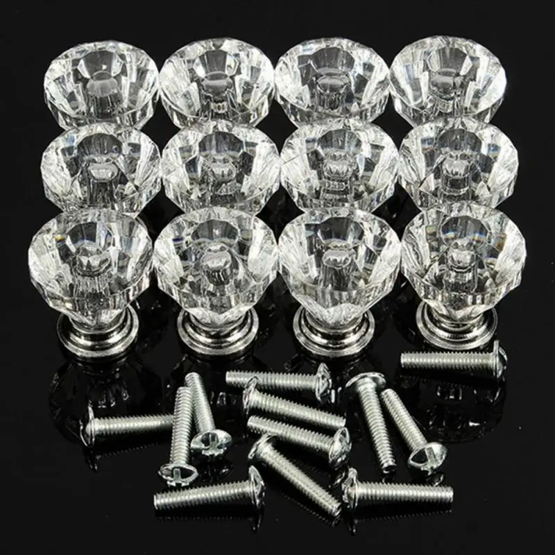 12pcs/bag Acrylic Zinc Alloy Crystal Door Knobs with Screws Drawer Cabinet Furniture Kitchen Handle
12pcs/bag Acrylic Zinc Alloy Crystal Door Knobs with Screws Drawer Cabinet Furniture Kitchen Handle