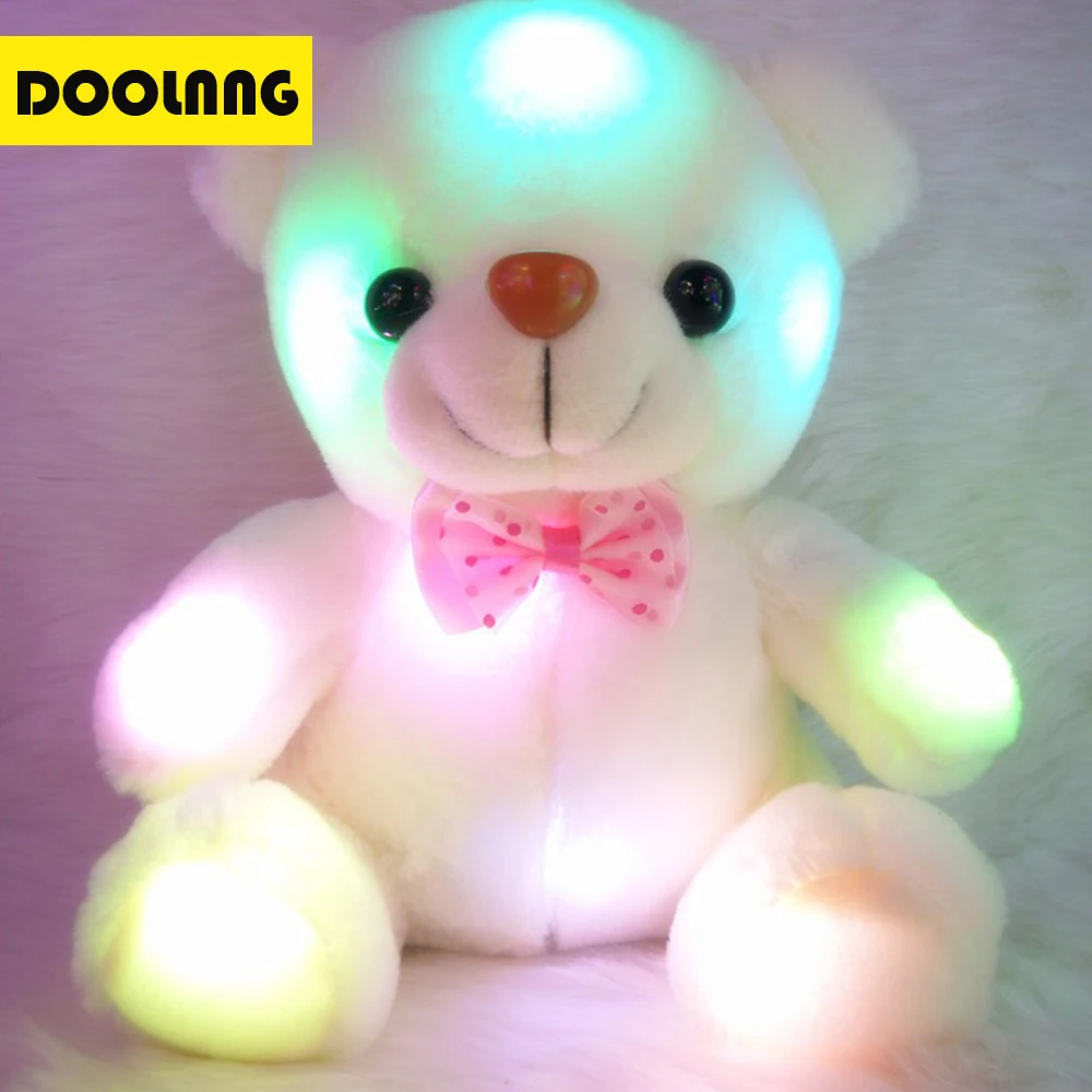 20CM Lovely Glowing Luminous Plush Teddy Bear Colorful Led Lighting Stuffed Bear Toys Gift for Kids Birthday Christmas Gift
20CM Lovely Glowing Luminous Plush Teddy Bear Colorful Led Lighting Stuffed Bear Toys Gift for Kids Birthday Christmas Gift