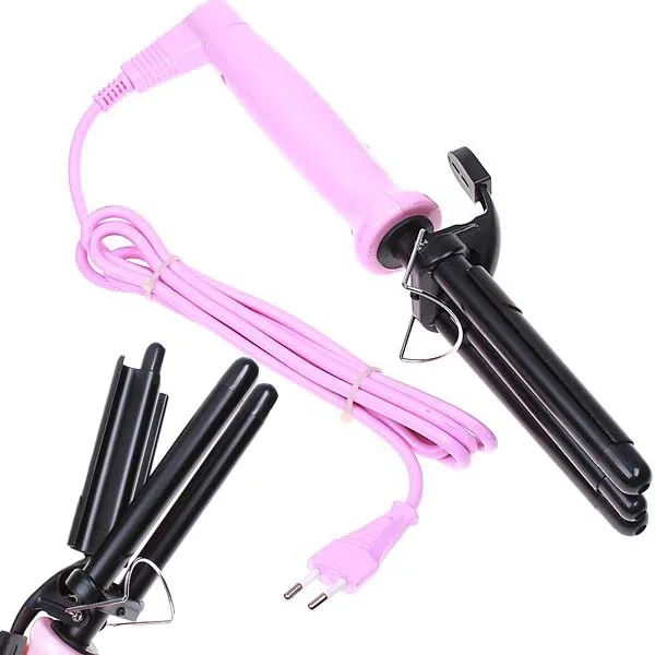 Professional Hair Curling Iron Wand Rollers Three Barrel Waver beautiful women110-220V (EU US Plug)
Professional Hair Curling Iron Wand Rollers Three Barrel Waver beautiful women110-220V (EU US Plug)