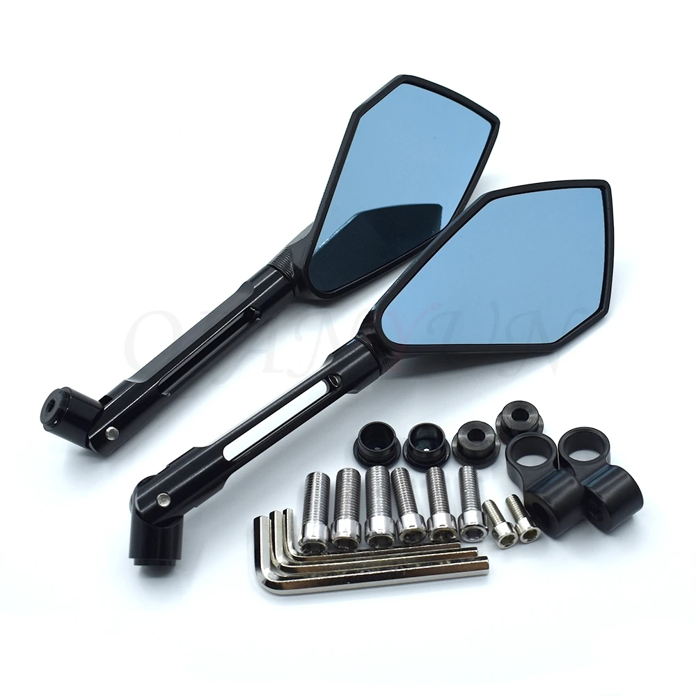 New pair of motorcycle rear view mirror side mirror CNC aluminum alloy For Honda CB1000R CB250 CB400 CB599 CB600 CB600F CB900
New pair of motorcycle rear view mirror side mirror CNC aluminum alloy For Honda CB1000R CB250 CB400 CB599 CB600 CB600F CB900