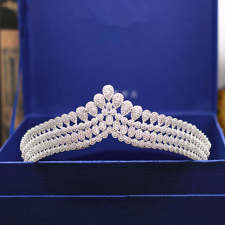 Micro Paved Cubic Zircon Tiara Pearl Drops Full Zirconia Crown Bridal Headpiece Wedding Hair Accessories CZ Coroa Novia WIGO1215
Micro Paved Cubic Zircon Tiara Pearl Drops Full Zirconia Crown Bridal Headpiece Wedding Hair Accessories CZ Coroa Novia WIGO1215