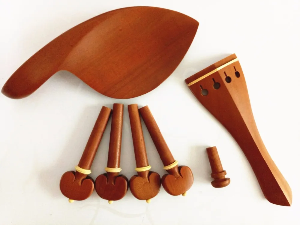 1 set of high quality jujube wood violin accessories 4/4,