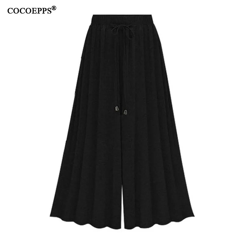 Summer Elegant Elastic Women High Waist Ruffled Chiffon Wide-Leg Pants Big Size Loose Flared Pants Trousers Skirt Casual Bottom
Summer Elegant Elastic Women High Waist Ruffled Chiffon Wide-Leg Pants Big Size Loose Flared Pants Trousers Skirt Casual Bottom