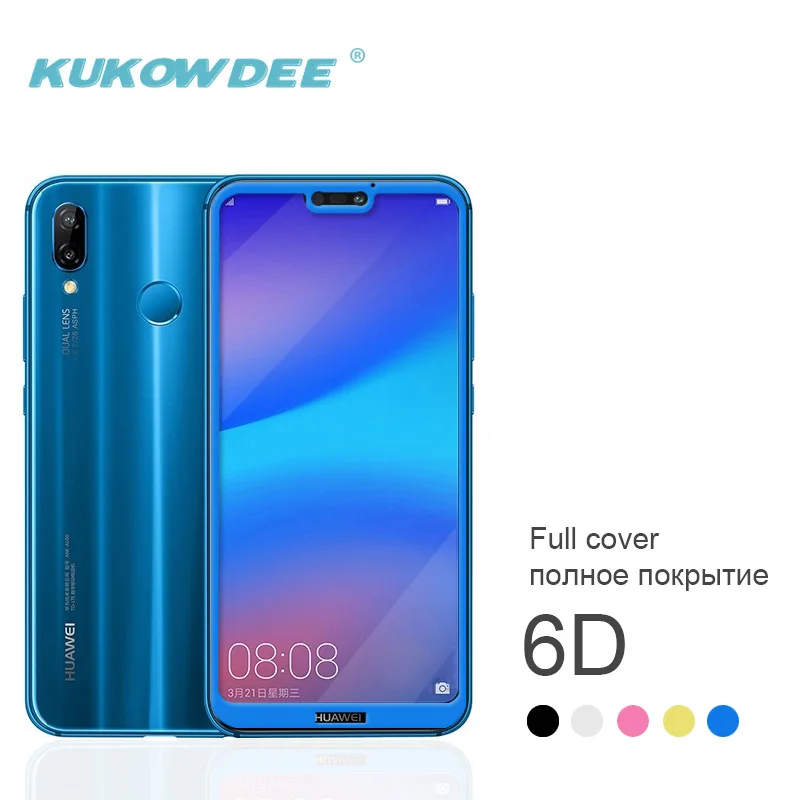 P20lite закаленное стекло полное покрытие клея пленка для Huawei P20 Pro Lite Nova 3e защита