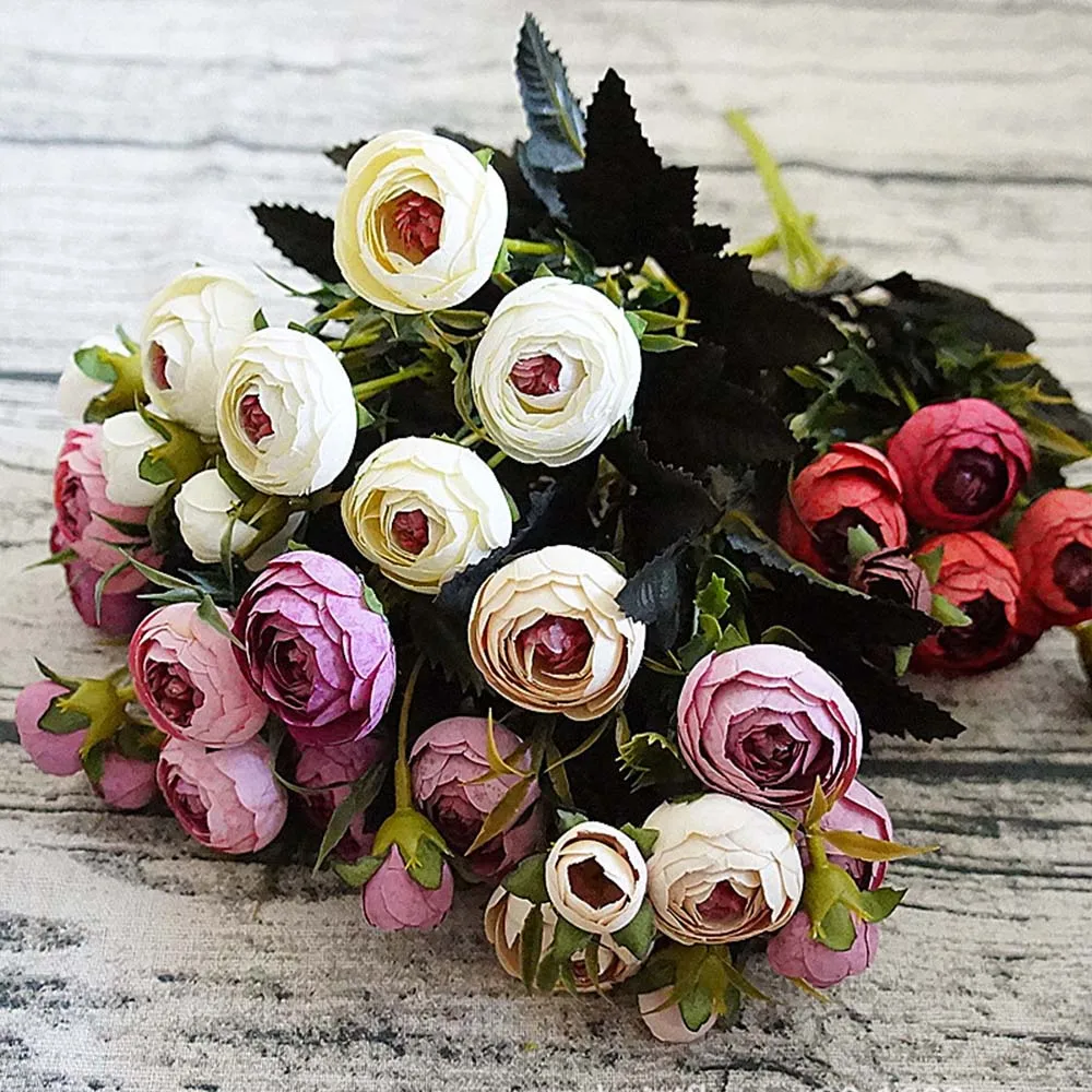 Artificial Flowers Silk Tea Rose Wedding Home Party New Year Decoration Accessories Fake Plants Arrangement
Artificial Flowers Silk Tea Rose Wedding Home Party New Year Decoration Accessories Fake Plants Arrangement