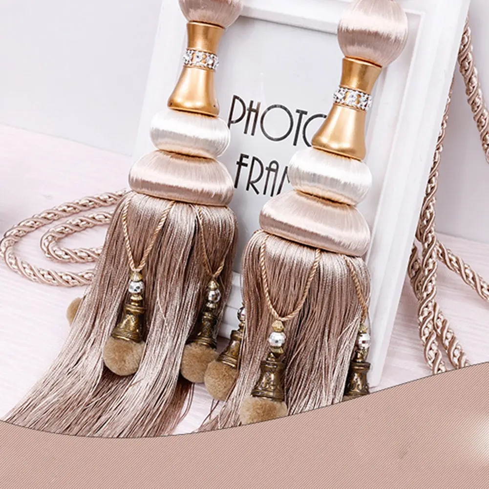 DIY Embellish Curtain Access Tassel Curtain Buckle Curtains Braided Binding Tiebacks Window Tie Back Holder Home Decoration
DIY Embellish Curtain Access Tassel Curtain Buckle Curtains Braided Binding Tiebacks Window Tie Back Holder Home Decoration