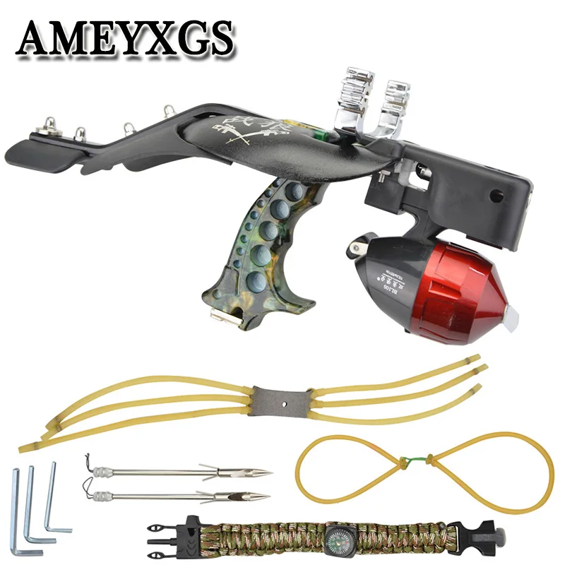 1Set Fishing Slingshot Kit Catapult Bow Bowfishing Darts Reel Professional Tools Outdoor Hunting Shooting Archery Accessories
1Set Fishing Slingshot Kit Catapult Bow Bowfishing Darts Reel Professional Tools Outdoor Hunting Shooting Archery Accessories