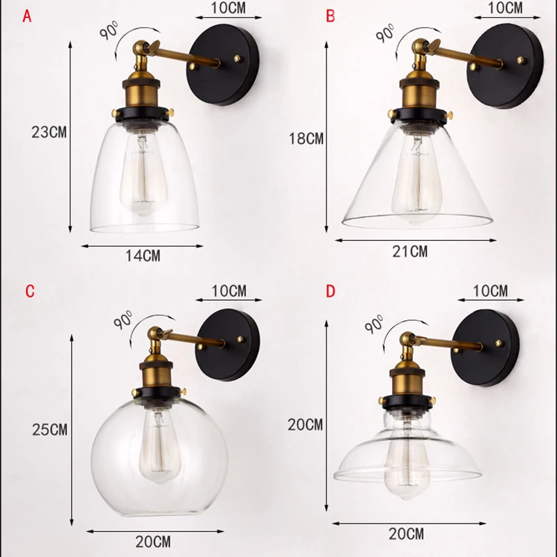 Wall Lights Vintage Wall Lamps Lampshade 220V LED Industrial E27 Edison Lighting Fixtures For Bedroom Loft Living room Bedside
Wall Lights Vintage Wall Lamps Lampshade 220V LED Industrial E27 Edison Lighting Fixtures For Bedroom Loft Living room Bedside