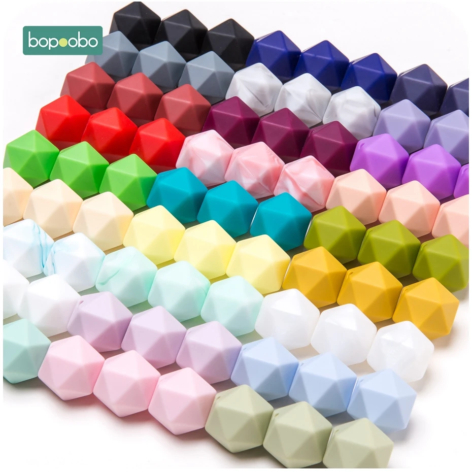 Bopoobo 10pcs 14mm Polygon Silicone Beads Baby Teether Eco-friendly BPA Free Baby Teething Pacifier Chain Beads Baby Product
Bopoobo 10pcs 14mm Polygon Silicone Beads Baby Teether Eco-friendly BPA Free Baby Teething Pacifier Chain Beads Baby Product