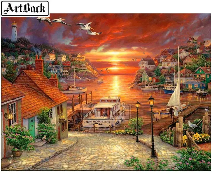 5d diy diamond painting seaside sunset scenery 3D diamond embroidery full square / round drill rhinestone mosaic home decoration
5d diy diamond painting seaside sunset scenery 3D diamond embroidery full square / round drill rhinestone mosaic home decoration