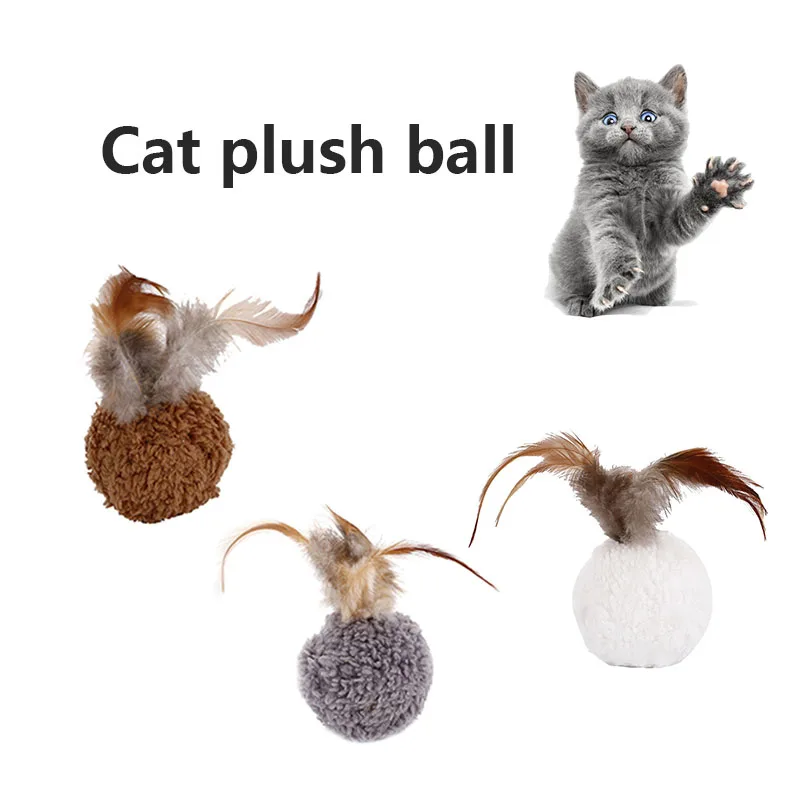 Funny Pet Toys Ball Feather Mint Toy Cat Teaser Playing Ball Interactive Training Toys MJJ88
Funny Pet Toys Ball Feather Mint Toy Cat Teaser Playing Ball Interactive Training Toys MJJ88