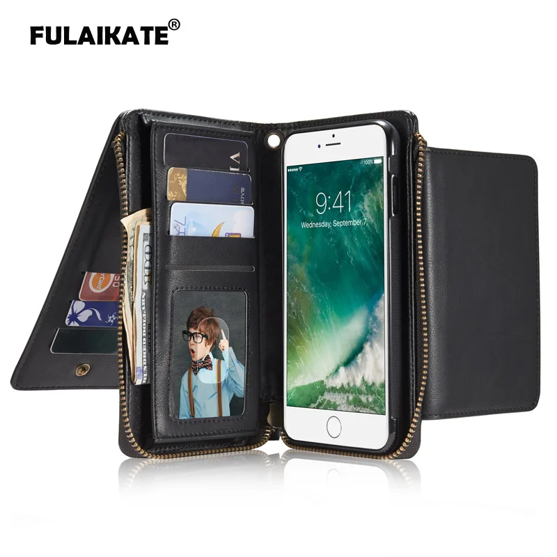 FULAIKATE Multifunction Case for iPhone 6s Plus Soft Flip Back Cover for iPhone 6 Plus Card Pocket Wallet Protective Phone Cases
FULAIKATE Multifunction Case for iPhone 6s Plus Soft Flip Back Cover for iPhone 6 Plus Card Pocket Wallet Protective Phone Cases