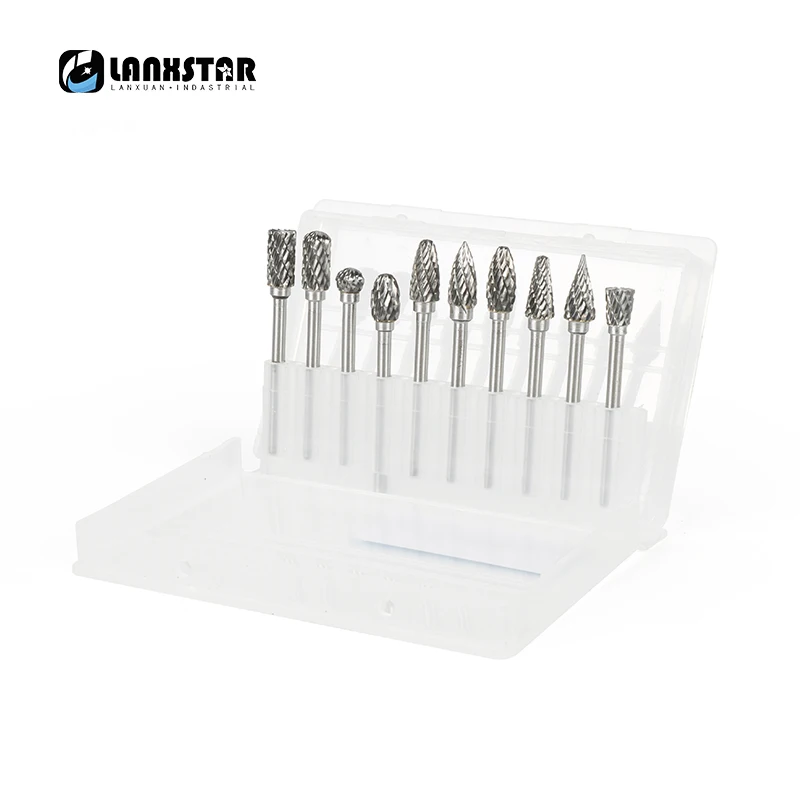 High Strength Tungsten Carbide Rotary Burrs Set 3mm Shank for Dremel Style Drill Grinder Tools Milling Cutter Engraving Bits
High Strength Tungsten Carbide Rotary Burrs Set 3mm Shank for Dremel Style Drill Grinder Tools Milling Cutter Engraving Bits