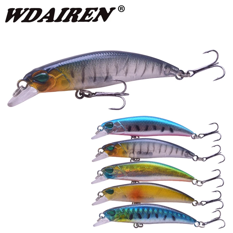 WDAIREN 65mm 3.8g Mini Minnow Lure Fishing Lures Bait with Treble Hooks dive 0.3-0.6m Wobbler Crankbaits Fishing Tackle FA-524
WDAIREN 65mm 3.8g Mini Minnow Lure Fishing Lures Bait with Treble Hooks dive 0.3-0.6m Wobbler Crankbaits Fishing Tackle FA-524
