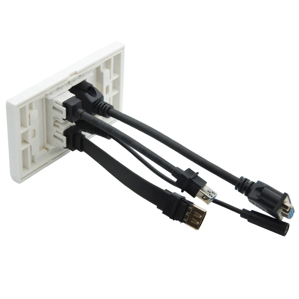1 комплект без винта VGA 3 5 мм стерео аудио USB 0 HDMI плоский короткий кабель стиль