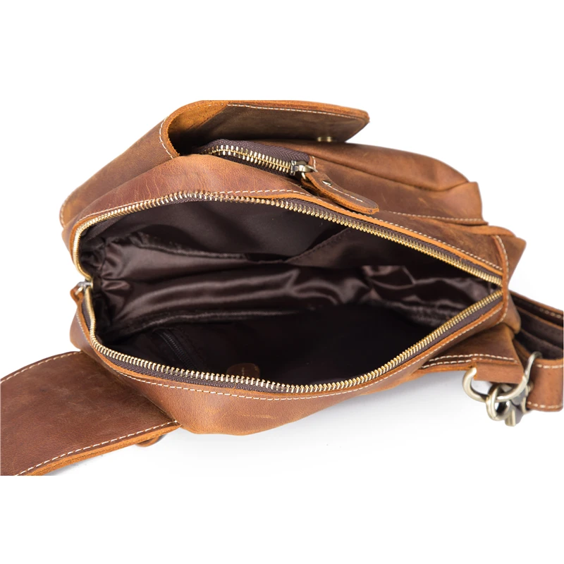 Men Chest Bag Messenger Crossbody Shoulder Bag Famous Brand Man's Genuine Crezy Horse Leather Sling Gift Fashion Casual bolsos
Men Chest Bag Messenger Crossbody Shoulder Bag Famous Brand Man's Genuine Crezy Horse Leather Sling Gift Fashion Casual bolsos