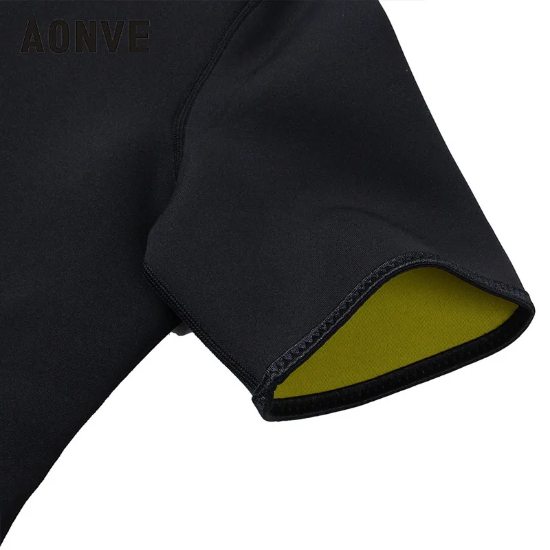 Aonve Men Sweat Shapewear Tops Body Slimming Sauna Shirt Homme Tummy Abdomen Neoprene Plus Size Male Shapers | Мужская одежда