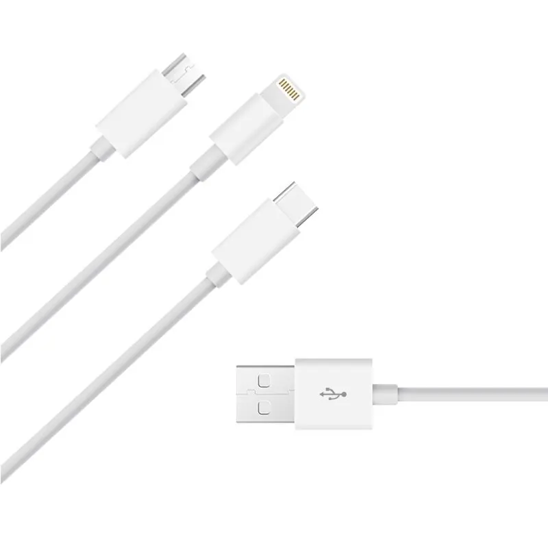 Meiyi M31 0 7 M Micro Type C USB кабель для Iphone 8 6s 6 plus se Samsung Xiaomi Huawei Nokia LeTV Tablet 3 в 1 кабельные