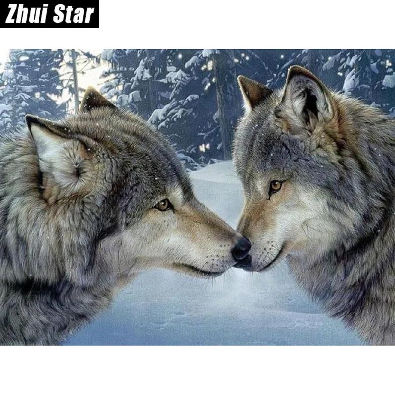 New 5D DIY Diamond Painting "Lover Wolf" Embroidery Full Square Diamond Cross Stitch Rhinestone Mosaic Painting Home Decor Gift
New 5D DIY Diamond Painting "Lover Wolf" Embroidery Full Square Diamond Cross Stitch Rhinestone Mosaic Painting Home Decor Gift