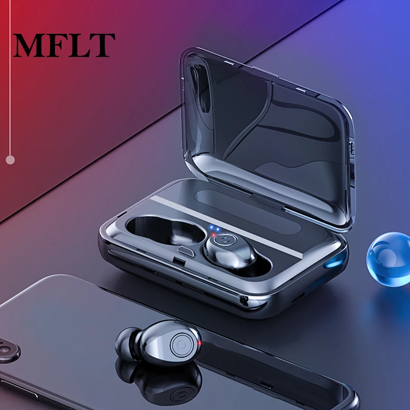 MFLT Bluetooth 5.0 Earphones TWS Wireless Headphones Waterproof Blutooth Earphone Handsfree Headset Sports Earbuds | Электроника