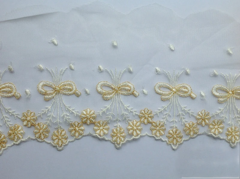 10 yard/lot width 4.72" 12cm gold vintage organza embroidery lace trim ribbon sL4K123
10 yard/lot width 4.72" 12cm gold vintage organza embroidery lace trim ribbon sL4K123