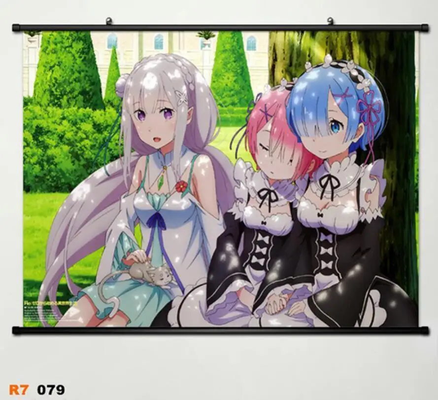 Re:Zero kara Hajimeru Isekai Seikatsu Rem Home Decor Poster Wall Scroll 079 45x60cm | Дом и сад