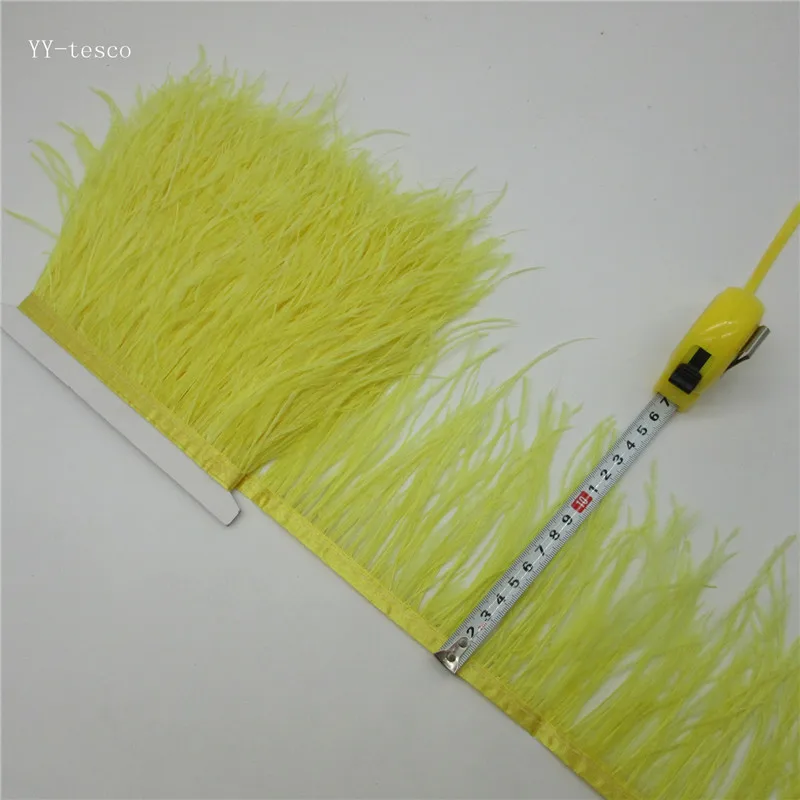 Hot 5 yards 10-15CM Top high quality real yellow ostrich feather trims for skirt/dress/costume feathers ribbon plumes trimming
Hot 5 yards 10-15CM Top high quality real yellow ostrich feather trims for skirt/dress/costume feathers ribbon plumes trimming