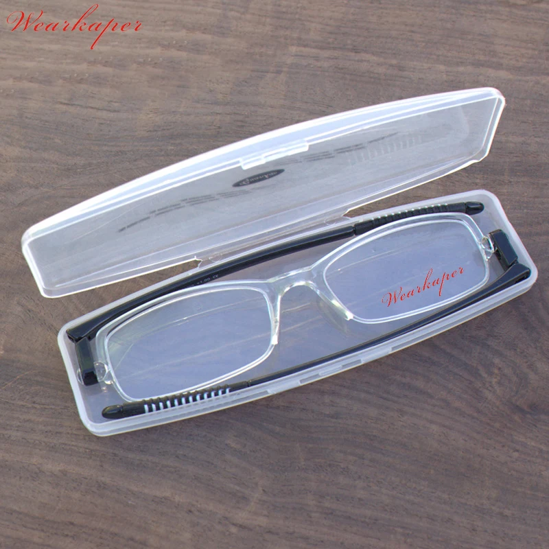 WEARKAPER Fashion Ultralight Rotate Foldable Reading Glasses Portable Slim TR90 Frame Men Women Hyperopia Presbyopia Eyeglasses
WEARKAPER Fashion Ultralight Rotate Foldable Reading Glasses Portable Slim TR90 Frame Men Women Hyperopia Presbyopia Eyeglasses