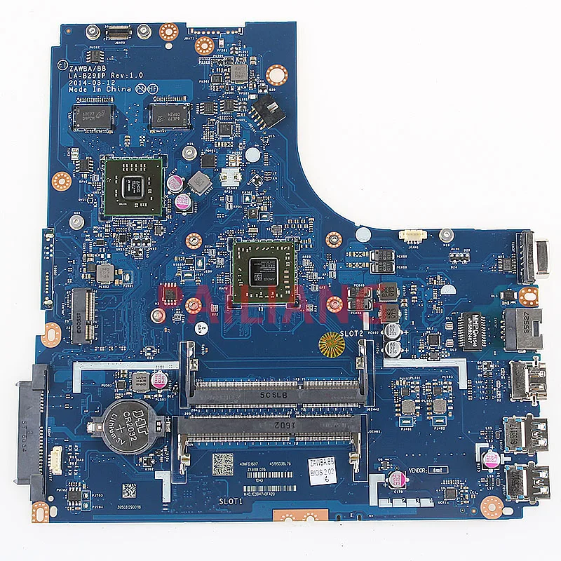 PAILIANG Laptop motherboard for LENOVO B50-45 A8-6410 PC Mainboard ZAWBA/BB LA-B291P tesed DDR3
PAILIANG Laptop motherboard for LENOVO B50-45 A8-6410 PC Mainboard ZAWBA/BB LA-B291P tesed DDR3