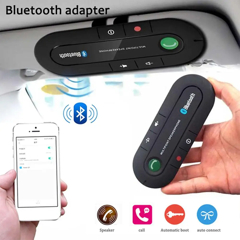 New Sun Visor Car Bluetooth Adapter Receiver FM Transmitter Wireless Bluetooth Speakerphone Hands-Free MP3 Music Player Car Kit
New Sun Visor Car Bluetooth Adapter Receiver FM Transmitter Wireless Bluetooth Speakerphone Hands-Free MP3 Music Player Car Kit