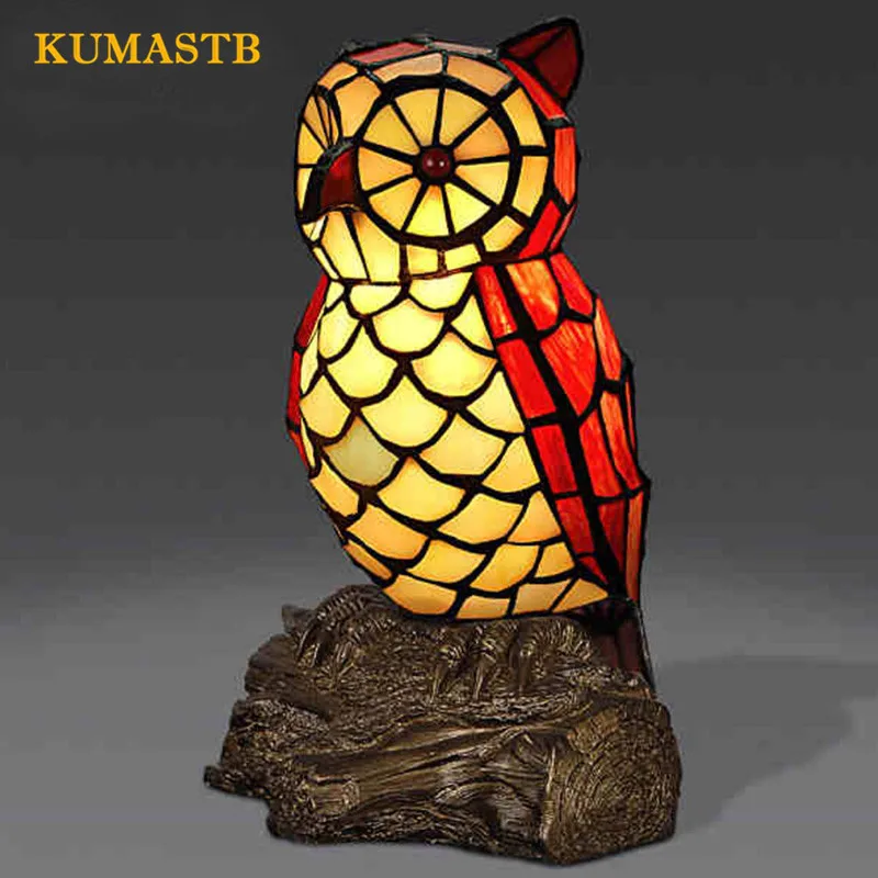 Stained Glass Owl Table Lamp Bedroom Bedside Light Creative Owl Desk Lamp for Kids Room Glass Owl Table Light Fixtures
Stained Glass Owl Table Lamp Bedroom Bedside Light Creative Owl Desk Lamp for Kids Room Glass Owl Table Light Fixtures