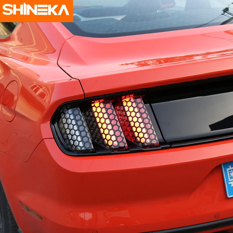 SHINEKA Car Exterior Accessories Rear Tail light Lamp Honeycomb Cover Decoration Stickers For Ford Mustang 2015+ Car Styling
SHINEKA Car Exterior Accessories Rear Tail light Lamp Honeycomb Cover Decoration Stickers For Ford Mustang 2015+ Car Styling