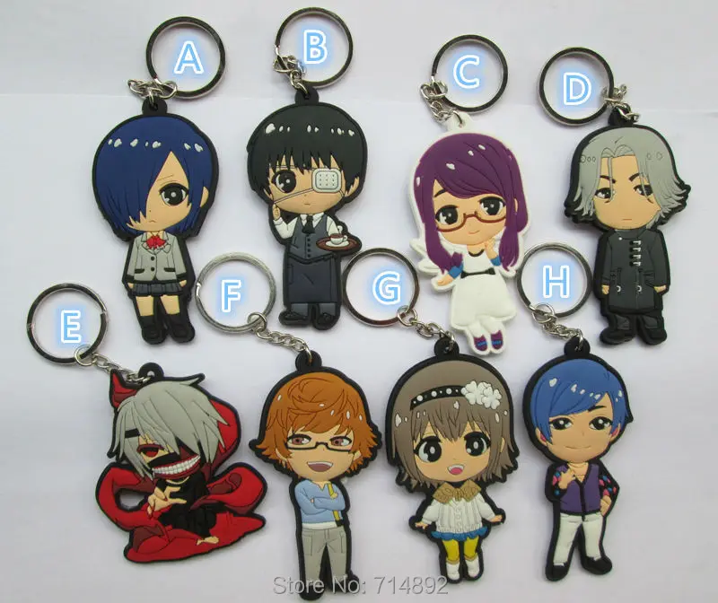 Wholesele 300pcs/500pcs Tokyo Ghoul figure PVC keychains Kaneki Ken pendants free by DHL
Wholesele 300pcs/500pcs Tokyo Ghoul figure PVC keychains Kaneki Ken pendants free by DHL