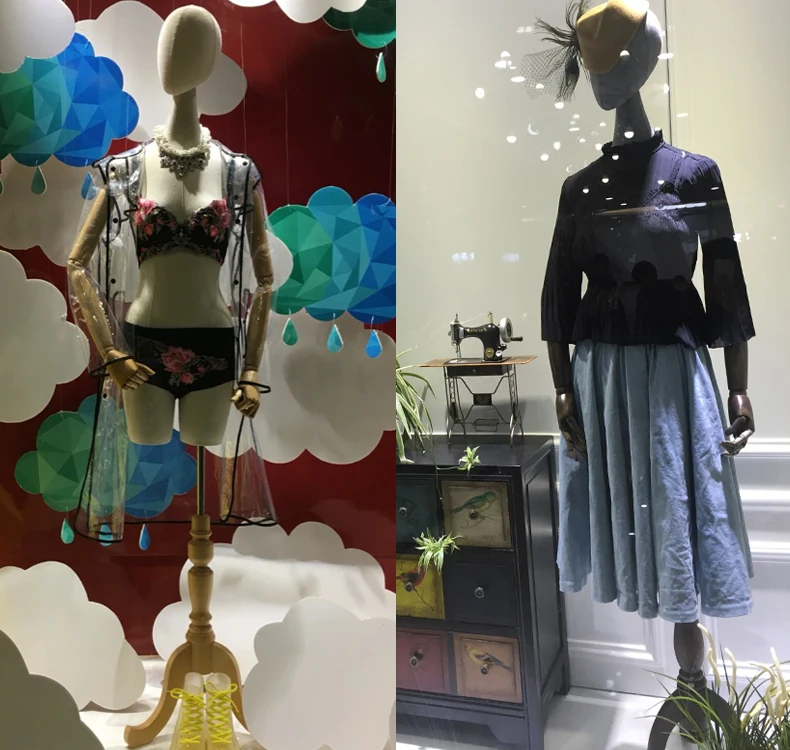Top Quality Female Torso Mannequin Half Body Fabric Wrapped Mannequin For Window Dress
Top Quality Female Torso Mannequin Half Body Fabric Wrapped Mannequin For Window Dress