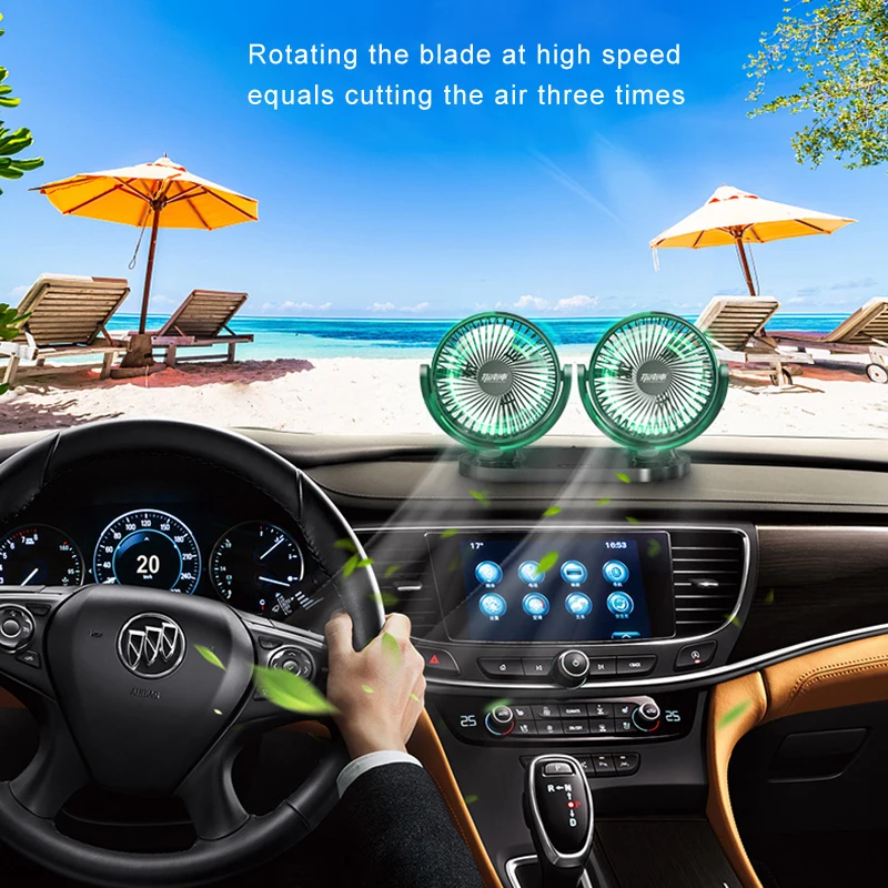 12V/24V Car Fan Mini Portable USB Fan Double-head 360 Adjustable Direction Car Small Fan Cooling Fan With Self-adhesive
12V/24V Car Fan Mini Portable USB Fan Double-head 360 Adjustable Direction Car Small Fan Cooling Fan With Self-adhesive