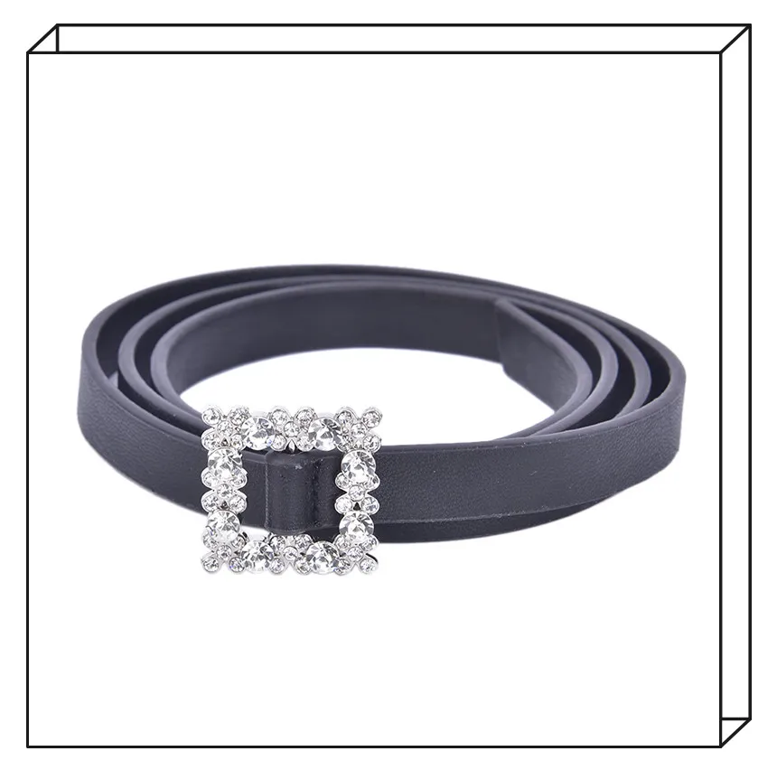 Square Buckle Inlaid Rhinestone Belt Women's Fashion Leather Wild Solid Color Belt Alloy Decoration Sweet Style Belt Women
Square Buckle Inlaid Rhinestone Belt Women's Fashion Leather Wild Solid Color Belt Alloy Decoration Sweet Style Belt Women