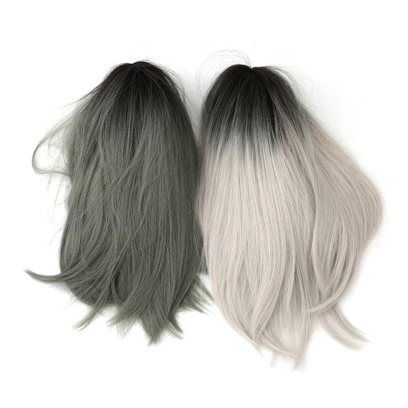 1PC Short Bob Wigs Womens Ombre Black To Brown Gray Black Color Synthetic Natural Hair Women Cosplay Tools
1PC Short Bob Wigs Womens Ombre Black To Brown Gray Black Color Synthetic Natural Hair Women Cosplay Tools