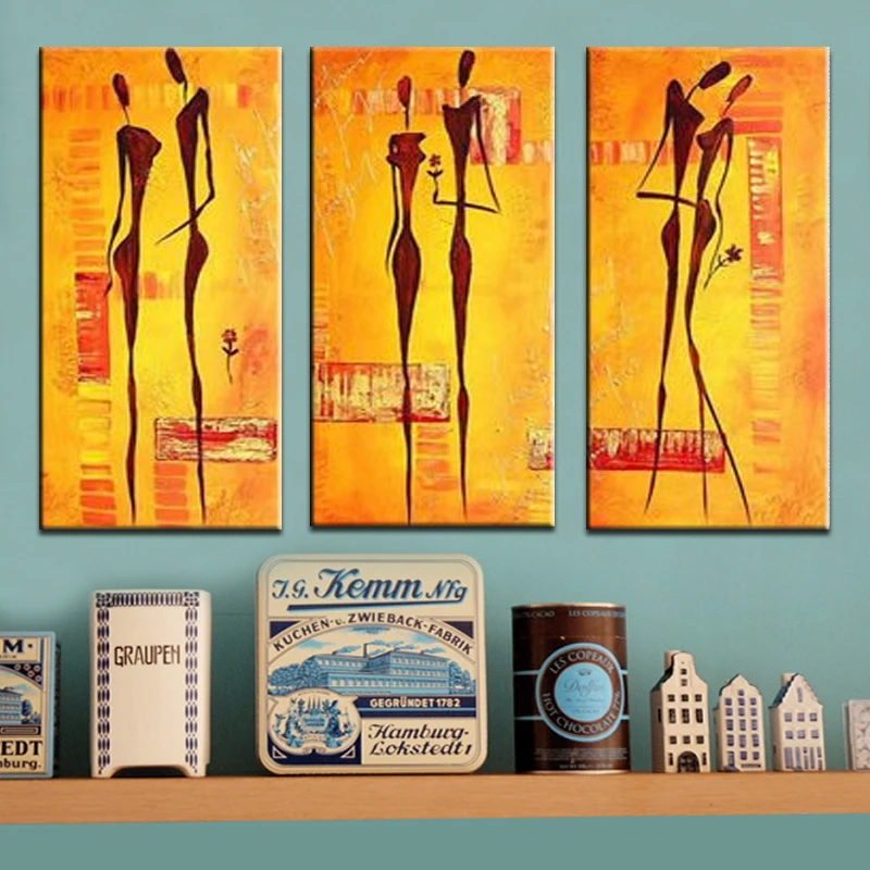 Modern Decorative 3 Pcs/Set Oil Painting On Canvas Wall Art Dance Picture For Living Room Unique Gift With Ready
Modern Decorative 3 Pcs/Set Oil Painting On Canvas Wall Art Dance Picture For Living Room Unique Gift With Ready