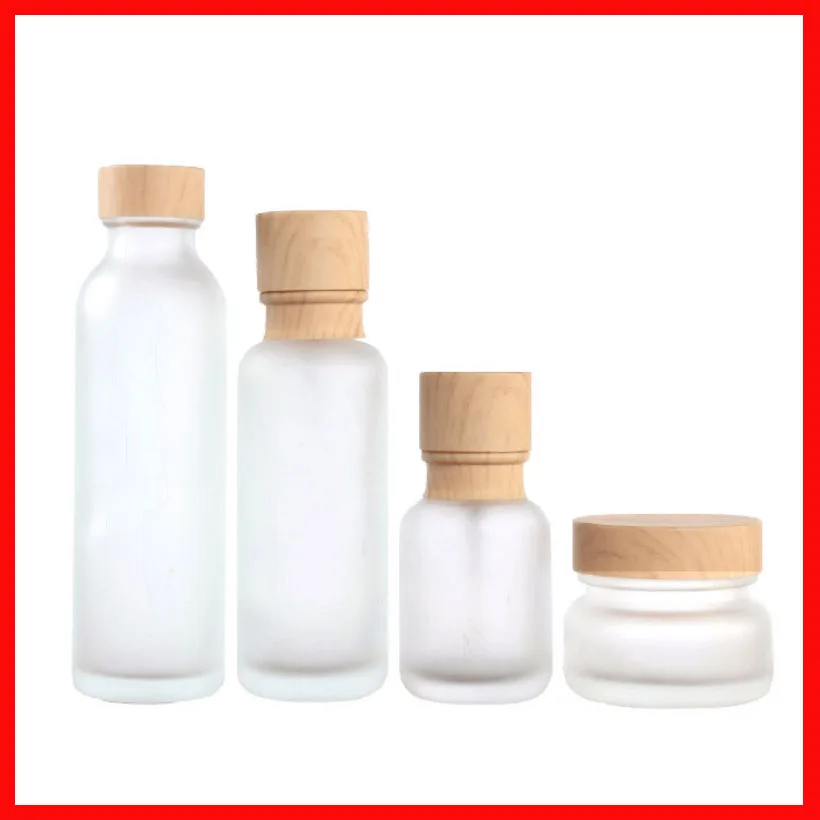50/110/150ML frosted Empty glass bottle/jar lotion pump Cosmetic Packing Refillable Bottles w Grain cap
50/110/150ML frosted Empty glass bottle/jar lotion pump Cosmetic Packing Refillable Bottles w Grain cap