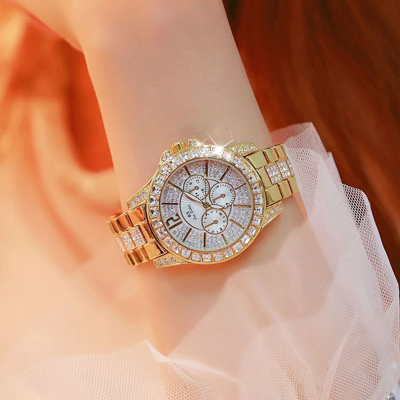 Женские часы роскошные брендовые браслет кварцевые с бриллиантами розовое