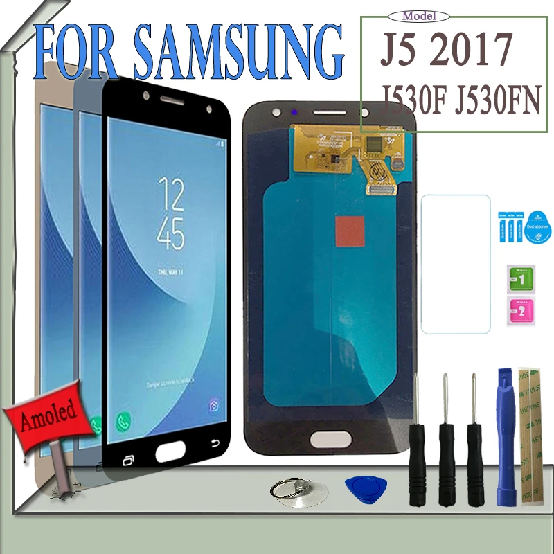 SZHAIYU супер AMOLED дисплей для Samsung Galaxy J5 Pro 2017 J530 J530F J530FN ЖК сенсорный Pancel OLED с