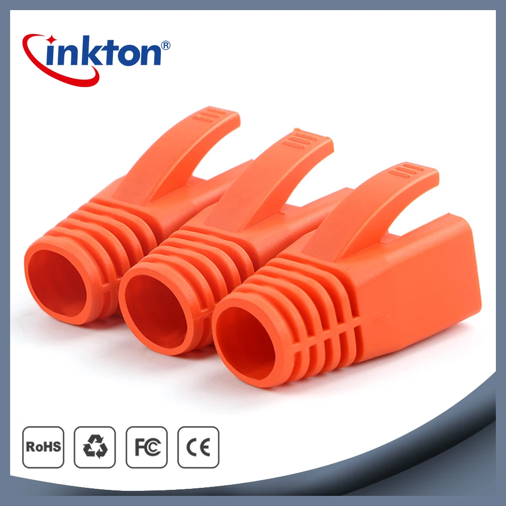 Inkton 50 шт. гнездо загрузки шапки Cat7 RJ45 Conector Анти пыль Ethernet кабель Разъем для