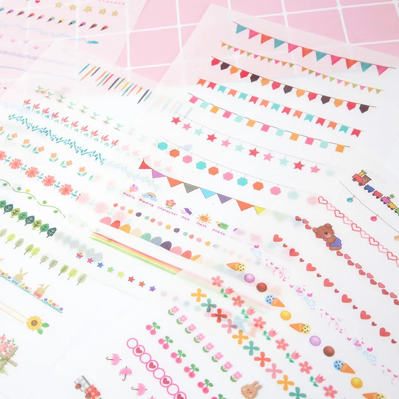 5PCS New Lovely Segmenting Line Diary Decorative Planner Stickers DIY Diary Scrapbooking Phone Index Seal Stickers
5PCS New Lovely Segmenting Line Diary Decorative Planner Stickers DIY Diary Scrapbooking Phone Index Seal Stickers