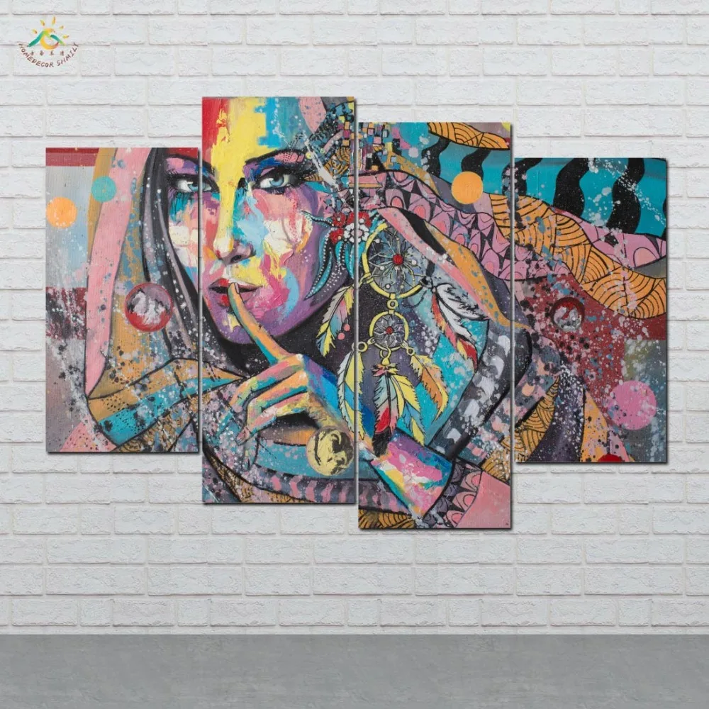 Abstract Art Girl Wall Art HD Prints Canvas Art Painting Modular Picture And Poster Canvas Painting Decoration Home 4 PIECES
Abstract Art Girl Wall Art HD Prints Canvas Art Painting Modular Picture And Poster Canvas Painting Decoration Home 4 PIECES