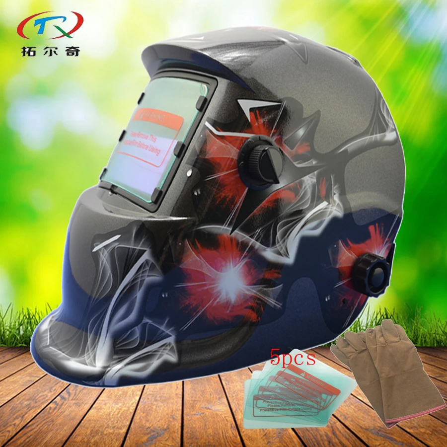 

Сварочная маска mig tig arc HD36(2233DE), шлем для сварки с питанием от солнечной батареи, с автоматическим затемнением, по лучшей цене