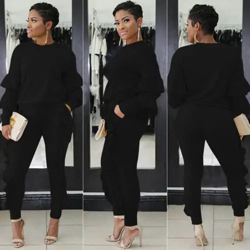 2017 Women 2Pcs Tracksuit Long Sleeve Hoodies O-neck Sweatshirt Pants Wear Casual Suit Two Piece Sets Solid
2017 Women 2Pcs Tracksuit Long Sleeve Hoodies O-neck Sweatshirt Pants Wear Casual Suit Two Piece Sets Solid