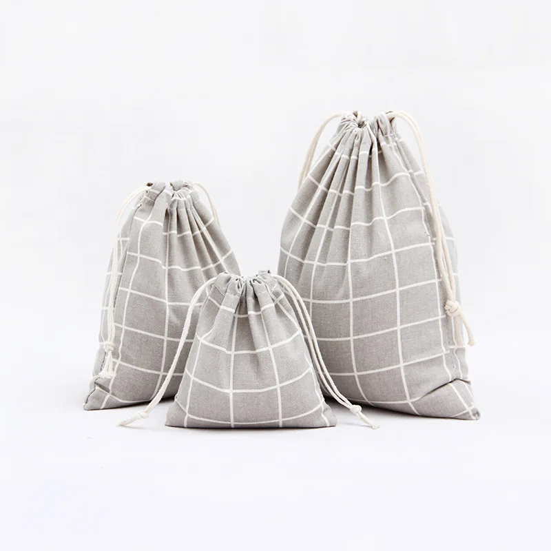 YILE Natural Cotton Linen Travelling Clothing Sorted Pouch String Closure Multi-purpose Bag Plaid Check Grey N259
YILE Natural Cotton Linen Travelling Clothing Sorted Pouch String Closure Multi-purpose Bag Plaid Check Grey N259