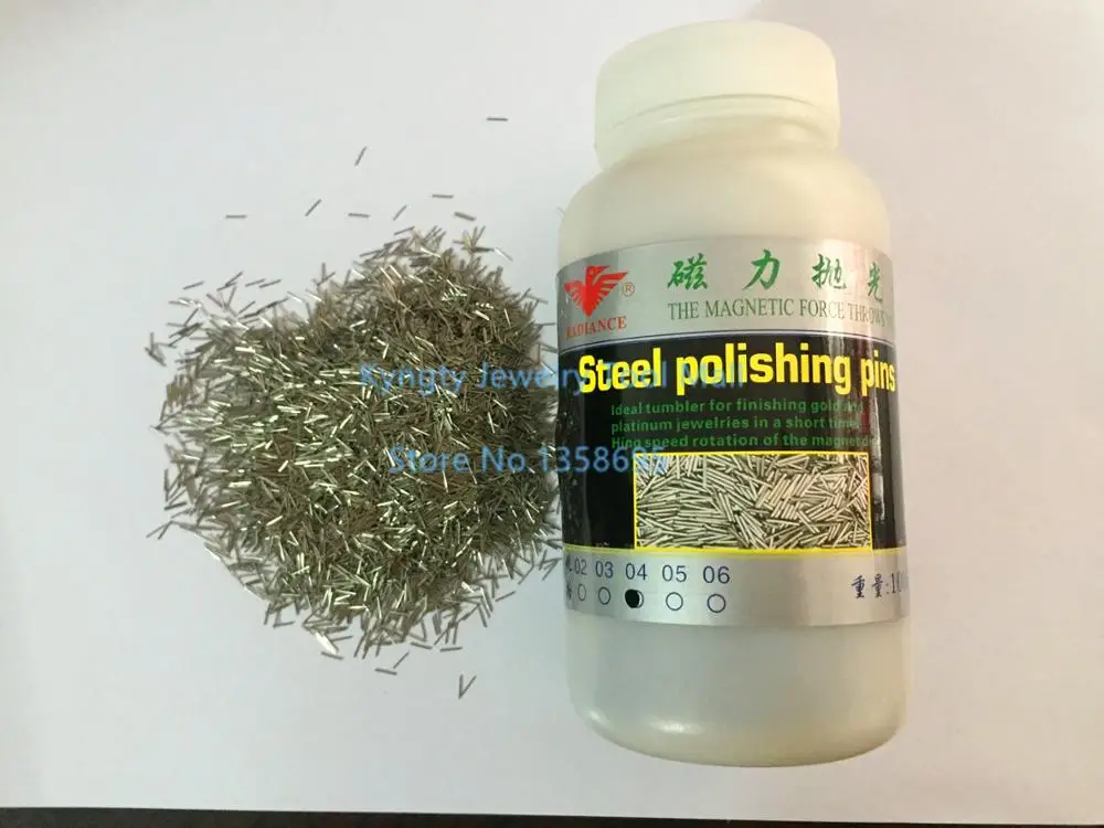 Jewelry Tools Polishing Media 0.4x5mm Stainless Steel Pins for Magnetic Tumbler Polishing Needle 1kg
Jewelry Tools Polishing Media 0.4x5mm Stainless Steel Pins for Magnetic Tumbler Polishing Needle 1kg