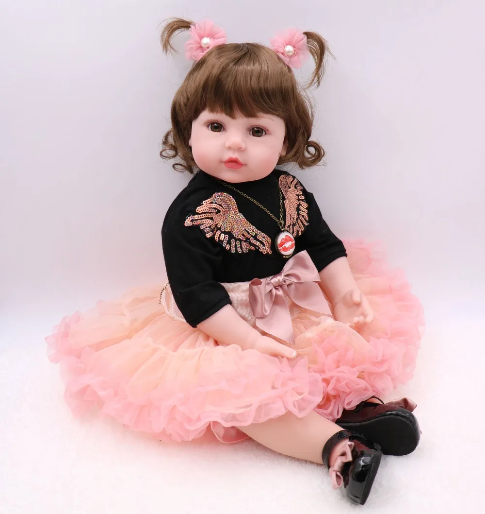 Large size 60cm Silicone Reborn Baby Doll Toys 24inch Vinyl Princess Toddler Girl Babies Doll High Quality Gift Bebe reborn
Large size 60cm Silicone Reborn Baby Doll Toys 24inch Vinyl Princess Toddler Girl Babies Doll High Quality Gift Bebe reborn